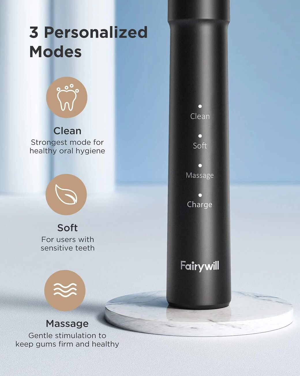 Fairywill Sonic Electric Toothbrush - E11