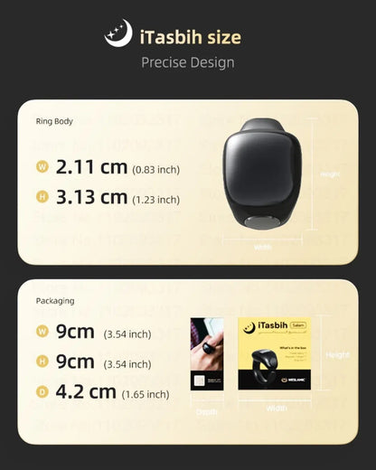 خاتم تسبيح السلام - مقاسين