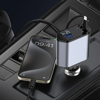 كابل شحن تلسكوبي 4 في 1 180 درجة/120 واط