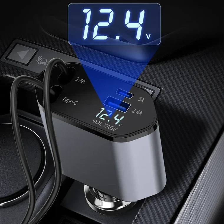 كابل شحن تلسكوبي 4 في 1 180 درجة/120 واط