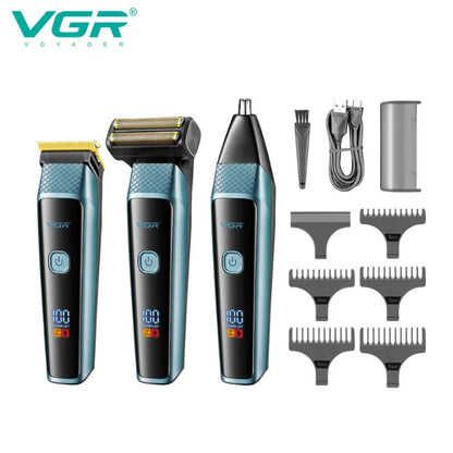 VGR 3-In-1 Professional Men's Grooming Kit V-366