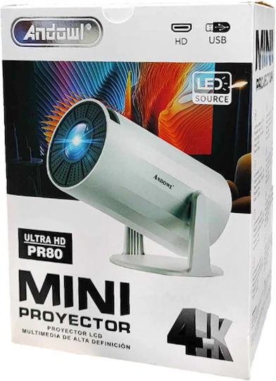 Andowl Mini Projector/4K - PR80